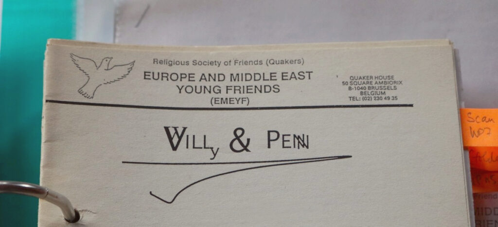 Photo of Willy and Penn Magazine in a folder
